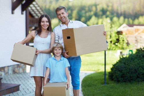 Careful loading of household items for local removals in Rainham