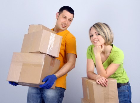 Packed moving boxes ready for a Rainham home move
