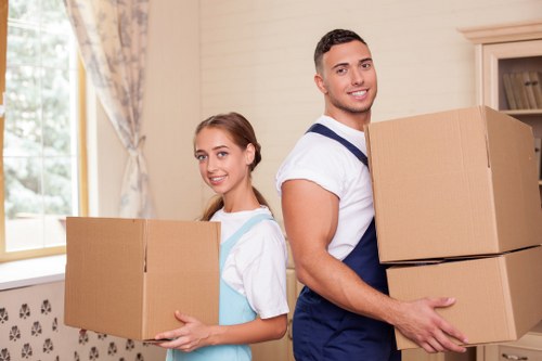 Professional removals team loading items for secure storage in Rainham